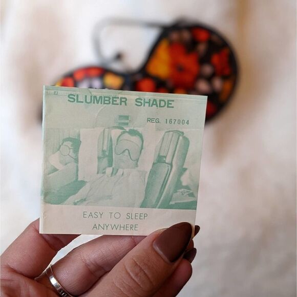 1960s Midcentury Made in Japan Satin Airline Eyeshades - Picture 7 of 8